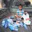 Boy Playing in Ruins